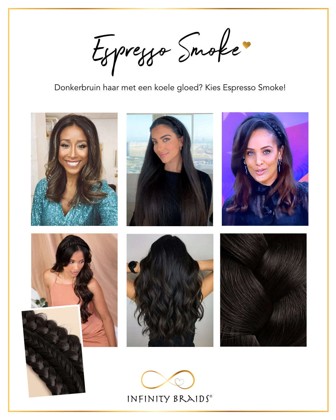 Infinity Braids Lizzy Espresso Smoke