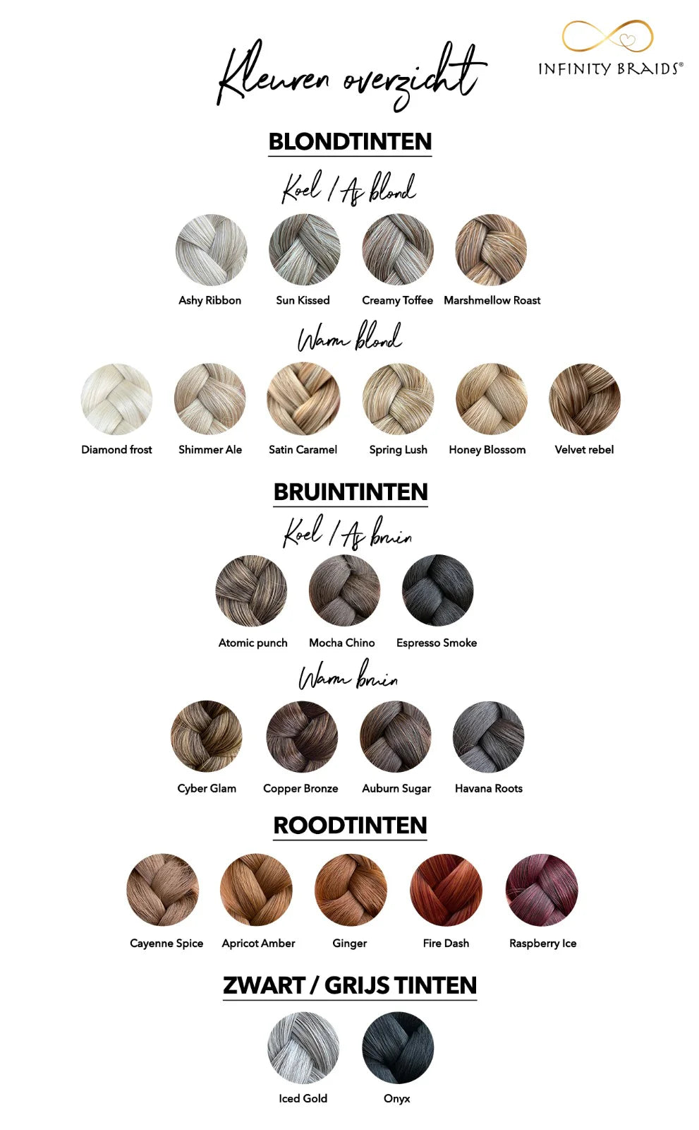 Infinity Braids Jolie Ashy Ribbon