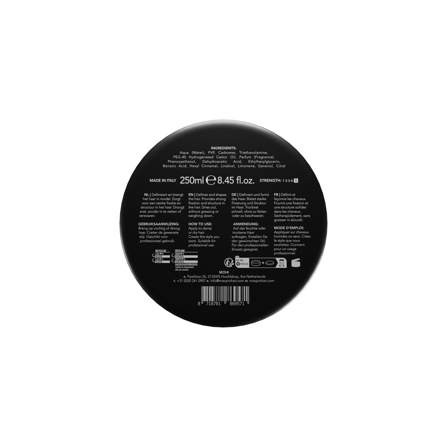 Mohi Hair Hair Gel 250ml