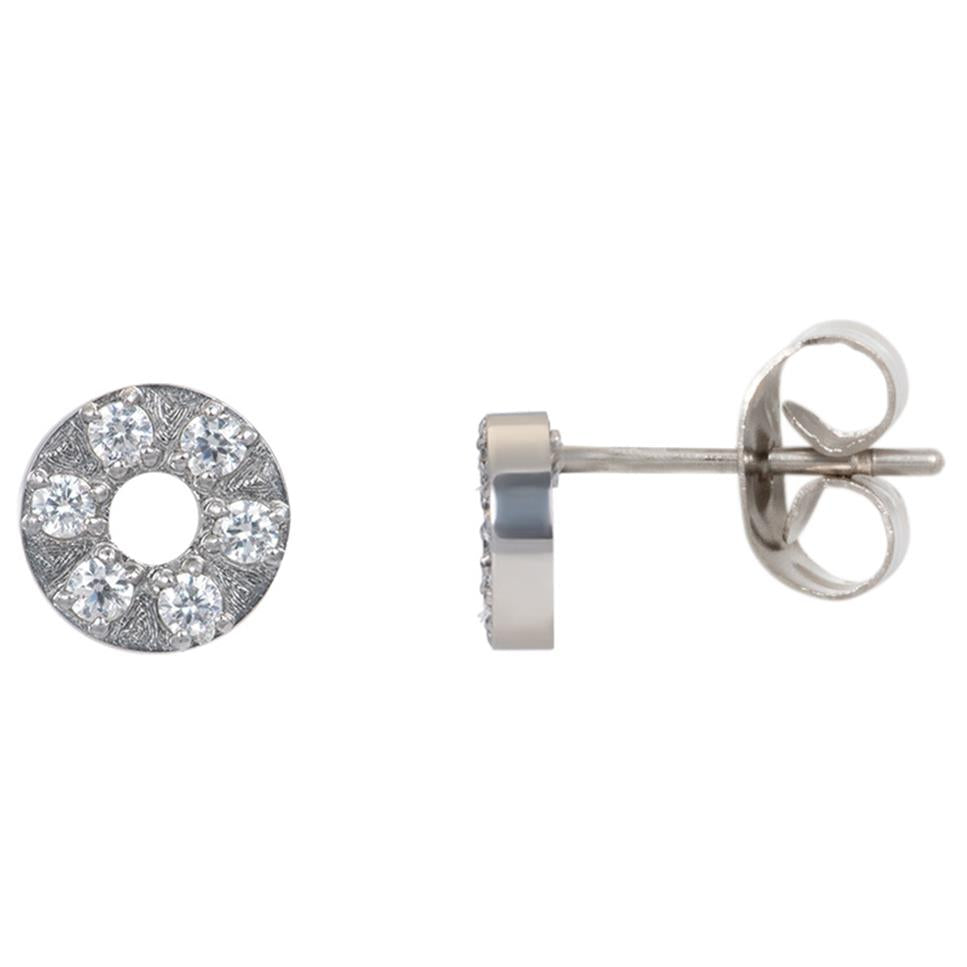 iXXXi Jewelry Ear studs Circle Stone 6mm