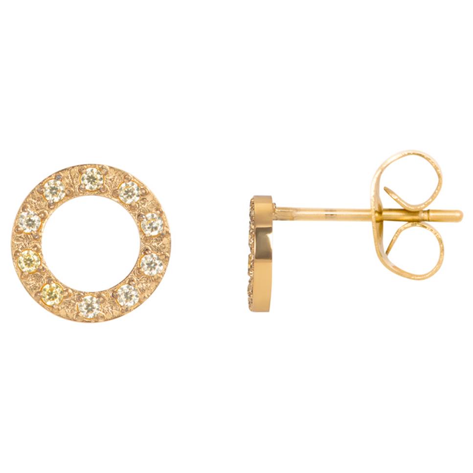 iXXXi Jewelry Ear studs Circle Stone 10mm