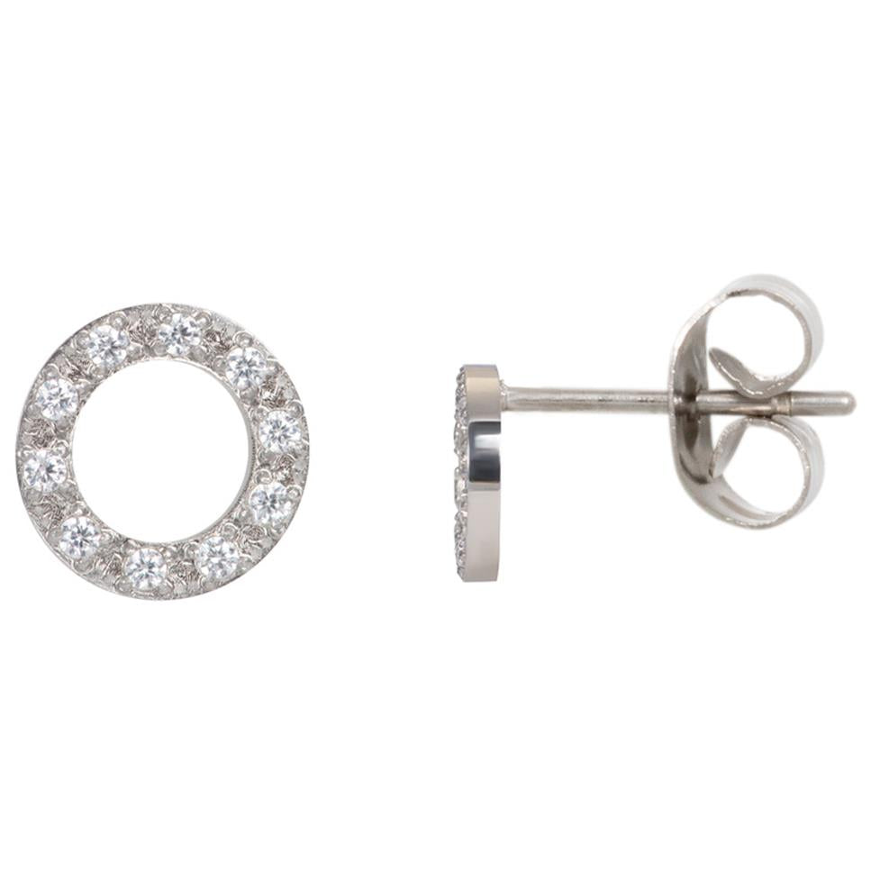 iXXXi Jewelry Ear studs Circle Stone 10mm
