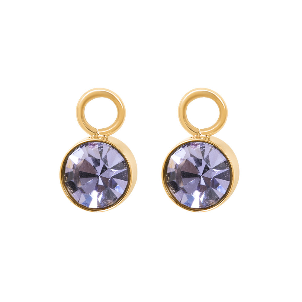 iXXXi Jewelry Hoop Charms Stone Tanzanite