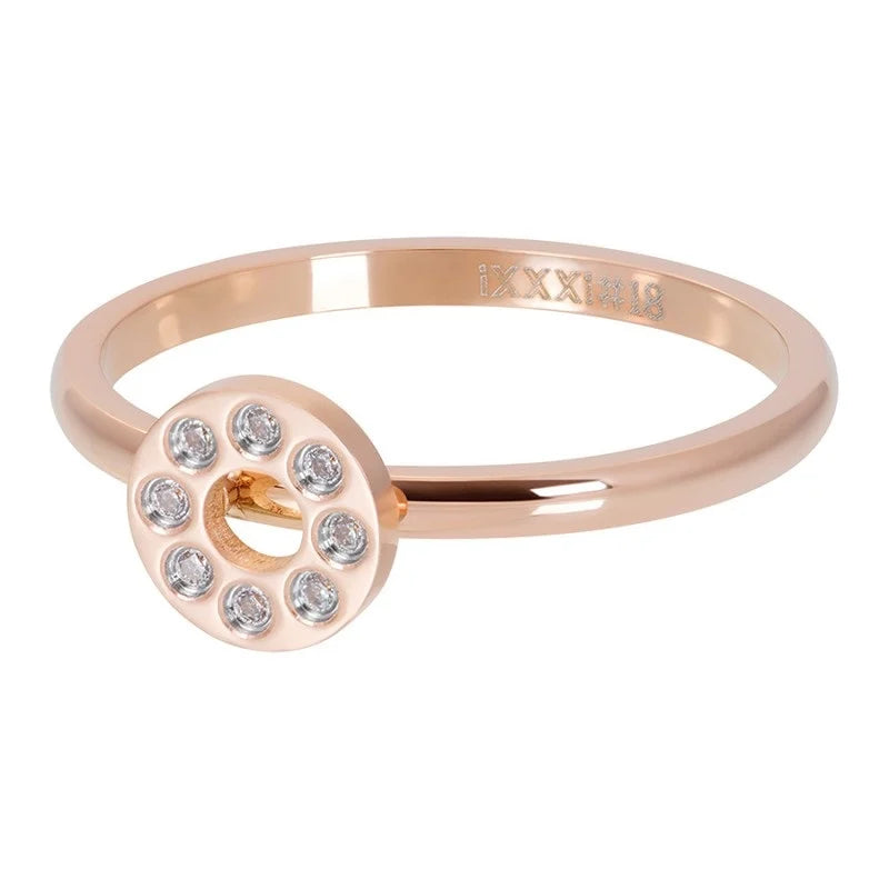 Composite iXXXi ring Flat Circles Rose Gold