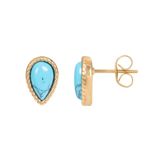 Ear studs Magic Turquoise