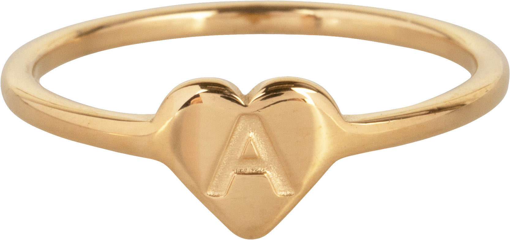 Gouden heart Letter A