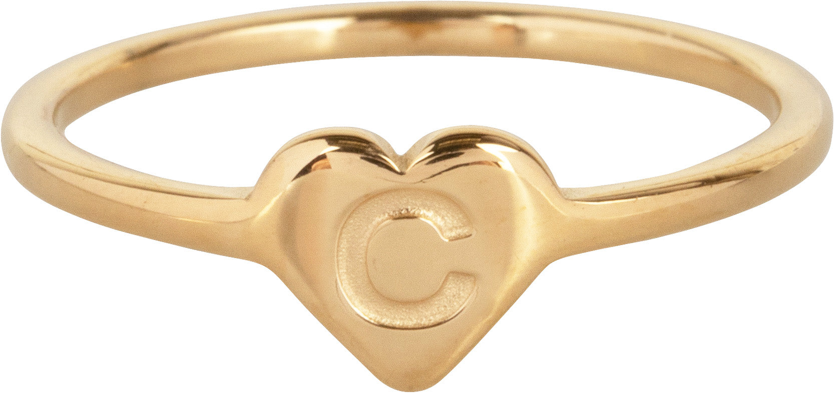 Gouden heart Letter C