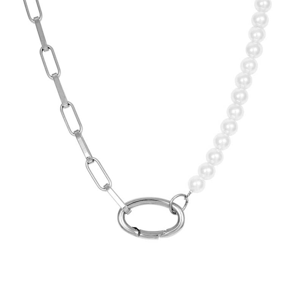 iXXXi Jewelry Necklace Square Chain Pearl